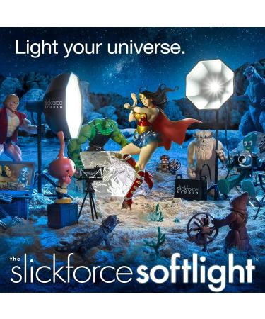 Slickforce Miniature 5W USB Softlight - Reflective Silver Umbrella with Diffuser | Ideal for Toy Photography & Nightlight | Novelty/Toy Light Prop - Buy Online on GoSupps.com