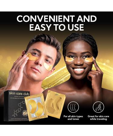 uniddis 24K Gold Under Eye Hydrogel Mask | Dark Circles, Fine Lines, Puffy Eyes | Collagen & Hyaluronic Acid | Cruelty Free, Vegan | 20 Pairs - Buy Online on GoSupps.com