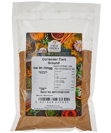 Old India Coriander Dark Ground 250g 250 g (Pack of 1)