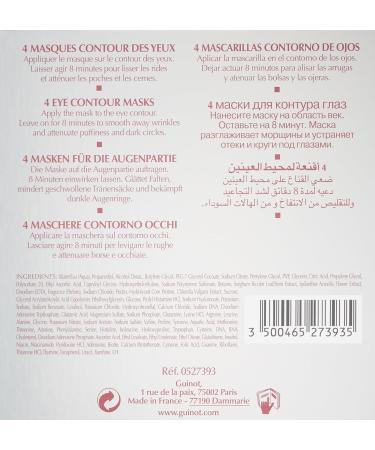 Guinot Age Logic Eye Mask 4 Count - Revitalize and Rejuvenate Your Eyes - Buy Online on GoSupps.com