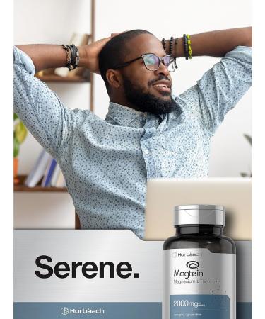 Horb ach Magtein Magnesium L-Threonate | 2000mg Supplement | 100 Capsules | for Men & Women | Non-GMO and Gluten Free - Buy Online on GoSupps.com