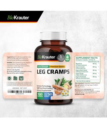 Leg Cramps 100 Capsules & Turmeric Tincture 2 Fl. Oz - Buy Online on GoSupps.com