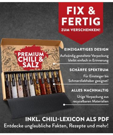 Timber Taste Sharp Salt & Chili Spices Gift Set - 1 200 000 Scoville Heat - Exquisite Global Salts & Spices - Perfect Father's Day Gift - Special Gift Set for Men's Day - Buy Online on GoSupps.com