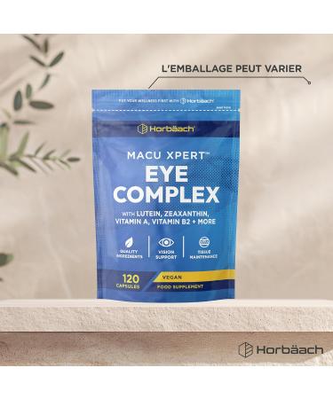 Luteine Zeaxanthine Myrtille pour les Yeux | Suppl ment Oculaire | Eye Health Supplement | 120 comprim s v g taliens | par Horbaach - Buy Online on GoSupps.com