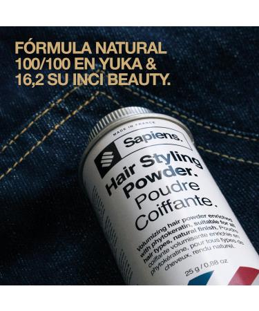  Sapiens Sapiens Men's Styling Powder Instant Volume and Texture Natural Matte Effect Made in France Invisible Hair Texturizin - Buy Online on GoSupps.com