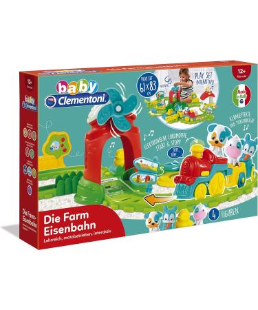 Clementoni 59200 Farm Railway Motorized Locomotive & Animal Toys for Ages 12 Months+ | Colorful Sound Effects & Melodies - Buy Online on GoSupps.com