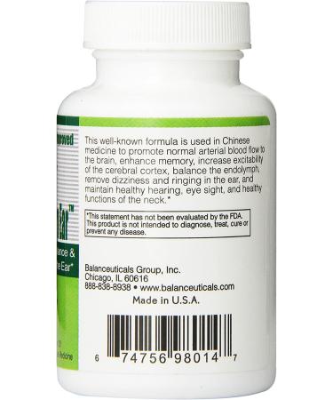 Balanceuticals Clear Eye & Sharp Ear 500mg - 60 Vegetarian Capsules for Optimal Vision & Hearing - Buy Online on GoSupps.com