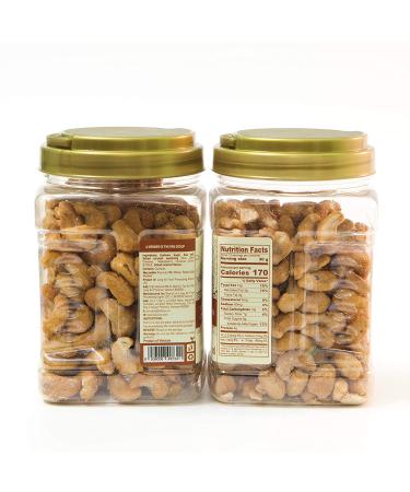 LAFOOCO Sea Salt Caramel Cashews 14.1 oz - Premium Roasted Cashews | Resealable Jar | Nutrient-Rich Protein Snack | Perfect Gift for Celebrations, Holidays, Birthdays - Buy Online on GoSupps.com