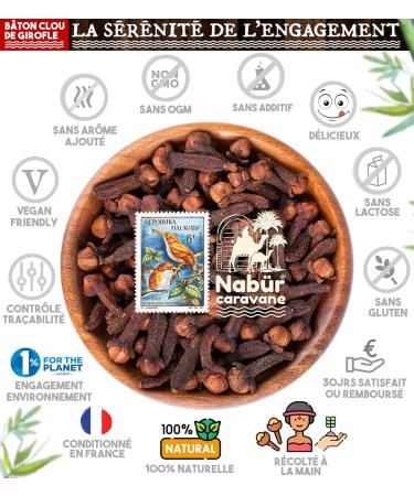 Nab r - 125gr Clou de Girofle B ton entier Clou de Girofle Cuisine Marinade Th Sans Additifs 125 gr - Buy Online on GoSupps.com