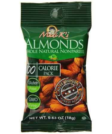 Madi K's Almonds, Whole Natural Nonpareil, 31 Count (Pack of 31)