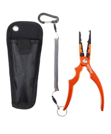 Huntsman Outdoors 7 inch Fishing Pliers - Fishing Gear for Split Ring, Fish Hook Remover & Line Cutter