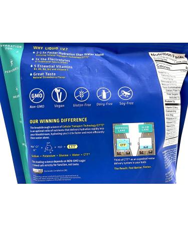 Liquid I.V. Hydration Multiplier Electrolyte Powder - Strawberry 30 Count Packets - Buy Online on GoSupps.com