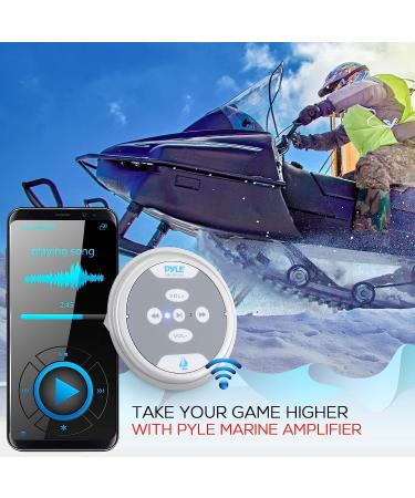 Waterproof Bluetooth Marine Amplifier Receiver - 600W Weatherproof Wireless Amp - Pyle PLMRMBT5S (Silver) - Buy Online on GoSupps.com
