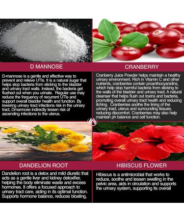 THE ENCLARE NUTRITION D Mannose with Cranberry Pills, Urinary Tract Health UTI Support, Kidney, Bladder, Liver Cleanse, Detox. D-mannose 1000mg Capsules, Cranberry Juice Powder, Dandelion & Hibiscus - Buy Online on GoSupps.com