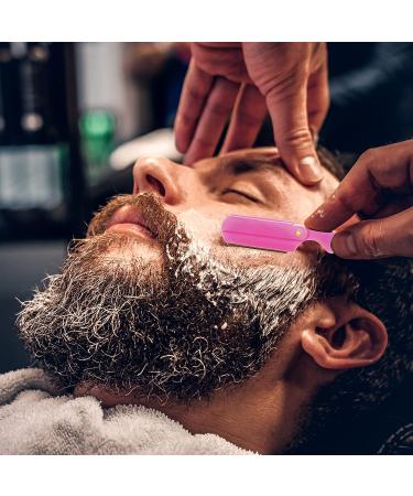 Utopia Care Professional Pink Straight Edge Razor with 100 Derby Blades - Stainless Steel Barber Tool - Buy Online on GoSupps.com