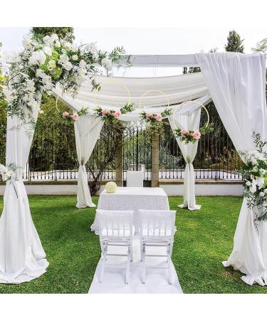Sntieecr 12 Pack Bamboo Floral Hoop Rings for DIY Wedding Decor - 10 & 12 Inch Sizes - Ideal for Dream Catchers and Wall Hanging Crafts - Buy Online on GoSupps.com