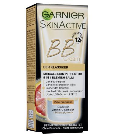 Garnier BB Cream tinted day cream gives a radiant complexion smoothes the complexion laminated folds LSF 15 medium to dark 50ml - Buy Online on GoSupps.com