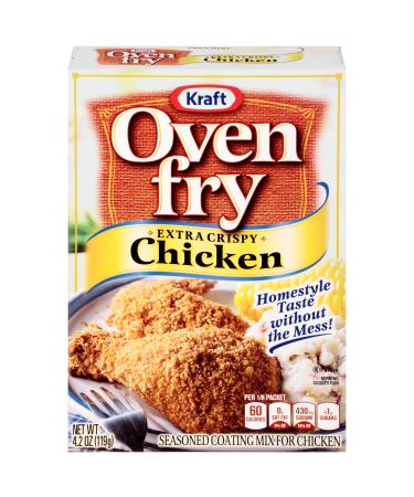 Oven Fry Extra Crispy Seasoned Coating Mix for Chicken (8 ct Pack, 4.2 oz Boxes)