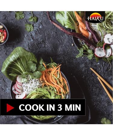 Rice Vermicelli | Haiku | Premium Wheat Free Pasta | Authentic Stir Fry Asian Rice Noodles | Quick & Easy Preparation | Ready in 3 Minutes | Gluten Free | 227g - Buy Online on GoSupps.com