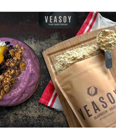 VEASOY Soy Protein Isolate Unflavoured - 86% Vegan Protein Powder - 500g for Optimal Nutrition - Buy Online on GoSupps.com