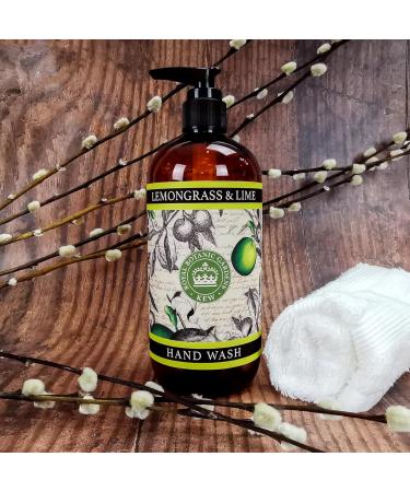 The English Soap Company Kew Gardens Hand Wash Refreshing Botanical Wash with a Rich Lather Enriched with Soothing Aloe Vera and Vitamin E Lemongrass and Lime Scent 500ml Lemongrass & Lime - Buy Online on GoSupps.com