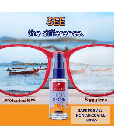 Optix 55 Anti-Fog Spray for Glasses & Lenses - Large 16 oz | Eyewear & Goggles Fog-Free Solution - Buy Online on GoSupps.com