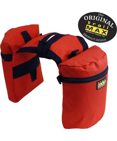 TrailMax Medium Horse Pommel Bags - Insulated Saddle Bags for Horses - Brown - Buy Online on GoSupps.com