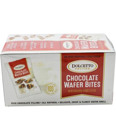 Dolcetto Chocolate-Filled Wafer Bites, 0.7 Ounce (Pack of 24)