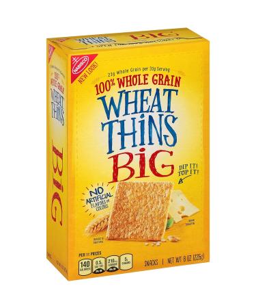 Wheat Thins Big Whole Grain Crackers - 6 Boxes (6-8 oz each) | Pack of 6 - Buy Online on GoSupps.com