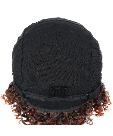 8 Inch Short Curly Wig for Black Women - Kinky Synthetic Afro Wig | #T-30 - Buy Online on GoSupps.com