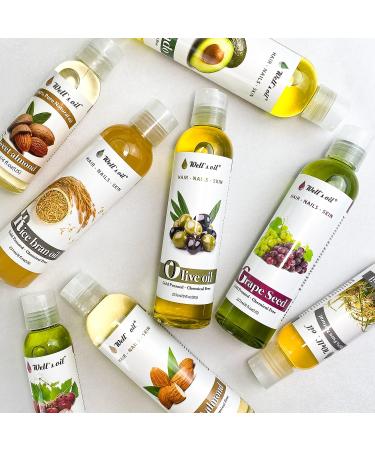 100% Pure Rice Bran Oil - Natural Carrier Oil for Hair Growth - Moisturizing and Strengthening Hair, Skin, and Nails - 8 fl oz (Pack of 1) - Buy Online on GoSupps.com