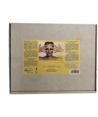 Ro.ial Warm Depilatory Wax in Aluminum Bowl - 1 kg Yellow - No Fleece Strips Hair Removal - International Shipping - Buy Online on GoSupps.com