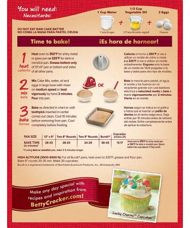 Betty Crocker Super Moist Cherry Chip Cake Mix 15.25 oz - Delicious & Easy to Bake - Buy Online on GoSupps.com