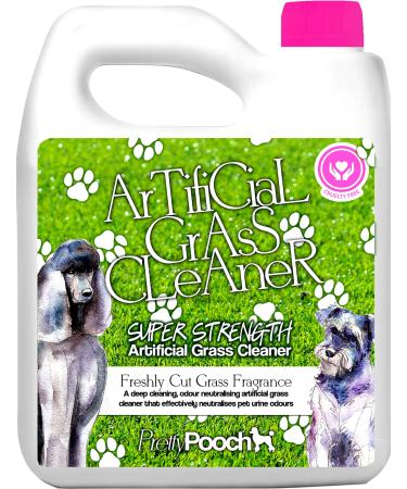 Pretty Pooch Artificial Grass Cleaner For Dogs (10:1 Super Concentrate Makes 10 Litres) Disinfectant and Deodoriser - 1 Litre (Fresh Cut Grass 1L) - Buy Online on GoSupps.com