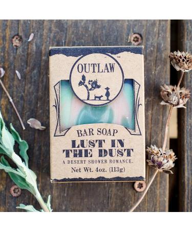 Lust In The Dust Handmade Soap - Sagebrush Sandalwood and Campfire Scent - 2 Pack - Unisex Bar Soap - Outlaw Collection - Buy Online on GoSupps.com