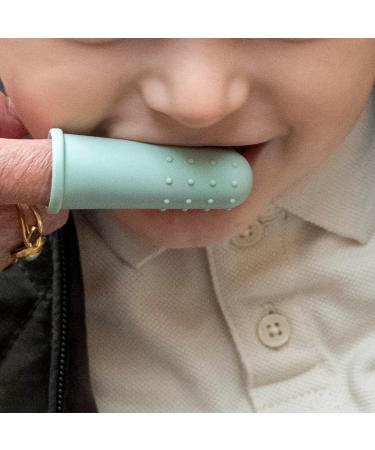 Buy Babyzoco Silicone Finger Toothbrush for Babies | Soothe Gums | 0-2 Years | Unisex | Green - Buy Online on GoSupps.com