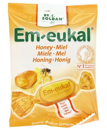 Dr. Soldan Em-eukal Cough Drops Bag Honey 2.65 Ounce