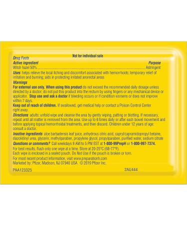 Preparation H Totables Witch Hazel Hemorrhoid Wipes - 10 Count - Buy Online on GoSupps.com