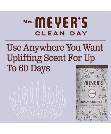 Mrs. Meyer's Lavender Air Freshener Sachets - Pack of 3 for Locker, Car, Closet & Gym Bag - Buy Online on GoSupps.com