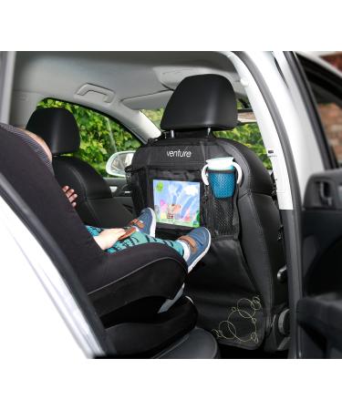 ActiVue Touch 2 x Heavy Duty Kick Mats with iPad Tablet Holder Car Seat Protector Car Seat Cover