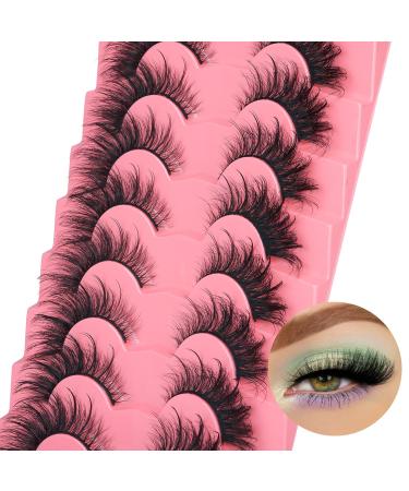 Fluffy Fairy Lashes - 18MM Wispy Fox Eye Bratz Manga Faux Mink False Eyelashes - 8 Pairs Pack - Buy Online on GoSupps.com