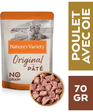 Nature's Variety Original No Grain Wet Cat Food - Chicken & Goose - 12 x 70g Pack | Grain-Free High-Quality Nutrition for Adult Cats - Buy Online on GoSupps.com