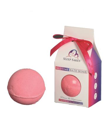 Sleep Sakes Bedtime Bath Bomb 140g - Strawberry and Chamomile