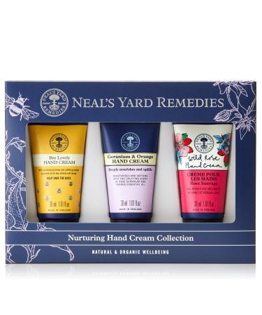Neal's Yard Remedies Nursing Handporte collection-the perfect hand-moisturizer for your mood-bee lovely wild rose geranium and orange (3-pack)