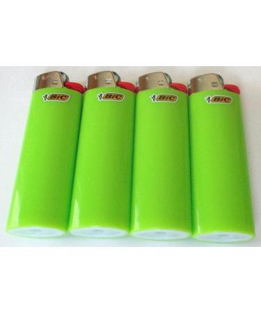 Bic Lime Green Classic Full Size Lighters New Lot of 4 - Buy Online on GoSupps.com