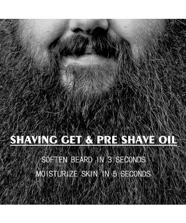 Men's Face Beard Care Kit | Moisturizing Shaving Gel Refreshing Face Wash & Beard Trimming Gel - Deep Cleansing & Hydrating - Buy Online on GoSupps.com