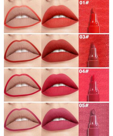  Jutqut Matte lip marker - Long-lasting - Waterproof - Transfer-proof and natural - Permanent lip pencil - Highly pigmented lip gloss - #05 - Buy Online on GoSupps.com