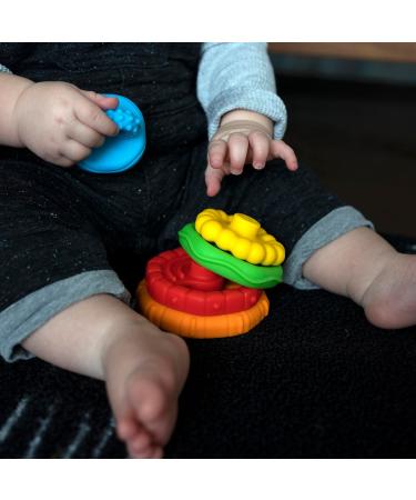 Buy Baby Einstein 12356 Stack & Teethe - 5-Part Multicolored Bite Ring & Toy Set for Babies | Easy to Grab & Stack Perfect for Early Development - Buy Online on GoSupps.com