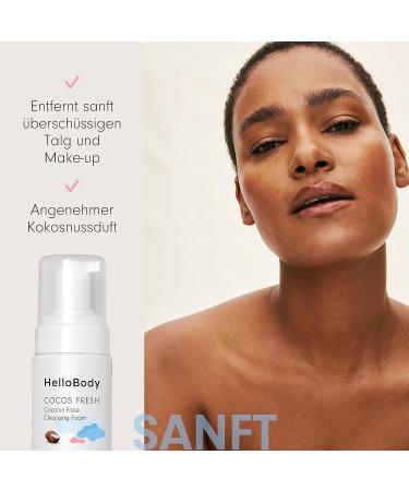  HelloBody HelloBody COCOS FRESH Gentle Cleansing Foam (100 ml) Facial cleanser for dry skin With peat extract and coconut fragrance Gentle and deep facial cleansing for cared-for skin - Buy Online on GoSupps.com