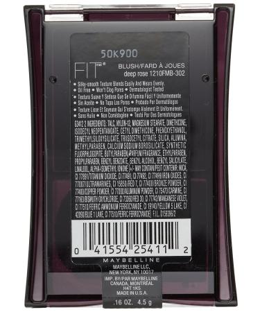 Maybelline New York Fit Me Blush Deep Rose 0.16 oz - Natural Flush for Radiant Cheeks - Buy Online on GoSupps.com